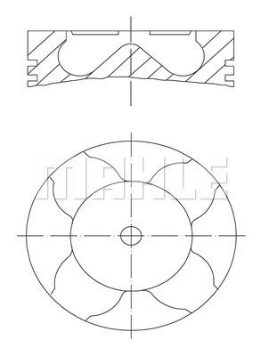 Piston Segmanı - MAHLE - 007PI00163002 Ürün Görseli