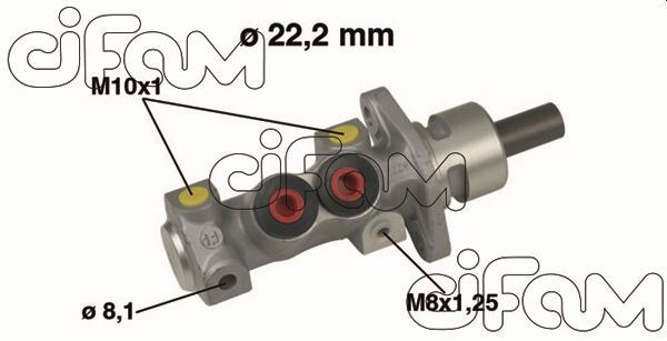 CIFAM 202-489 Fren Sistemleri Ana Fren Merkezi - VW TRANSPORTER T4 Minibüs/Otobüs (70B, 70C, 7DB, 7DK, 70J, 70K, uyumlu