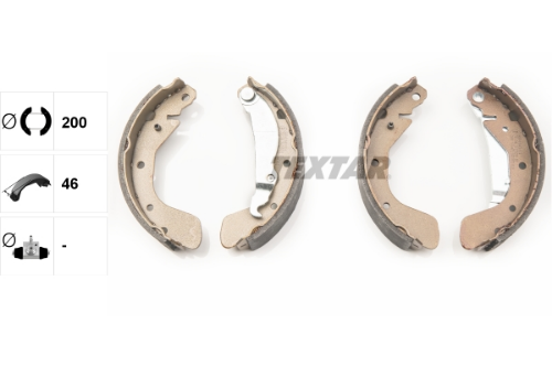 TEXTAR 91058200 Fren Sistemleri Fren Pabucu - OPEL CORSA C (X01) uyumlu
