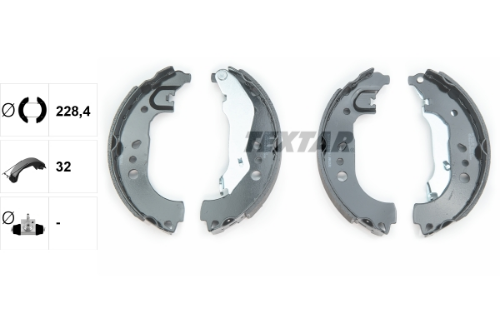 TEXTAR 91080100 Fren Sistemleri Fren Pabucu - SKODA ROOMSTER (5J7) uyumlu