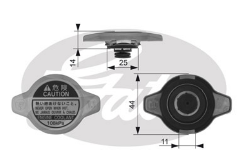 GATES RC134 Soğutma Sistemi Su Soğutucu & Parçaları - SUZUKI SX4 Sedan (GY, RW) uyumlu