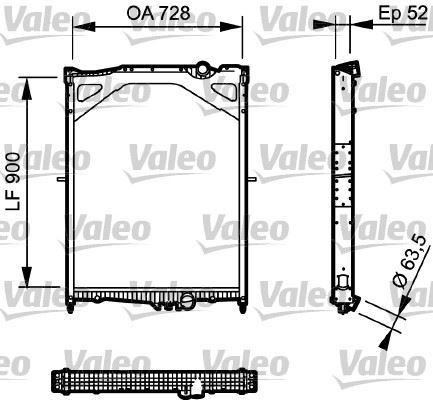 Su Radyatörü - VALEO - 735018 Ürün Görseli