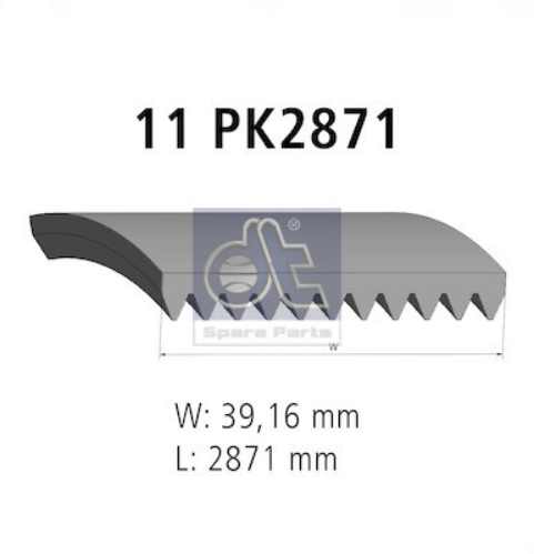DT Spare Parts 4.80686 Motor Kayış - MERCEDES-BENZ ACTROS MP2 / MP3 uyumlu
