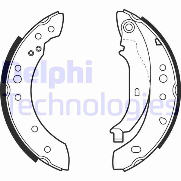 DELPHI LS2002 Fren Sistemleri Fren Pabucu - RENAULT TWINGO II (CN0_) uyumlu