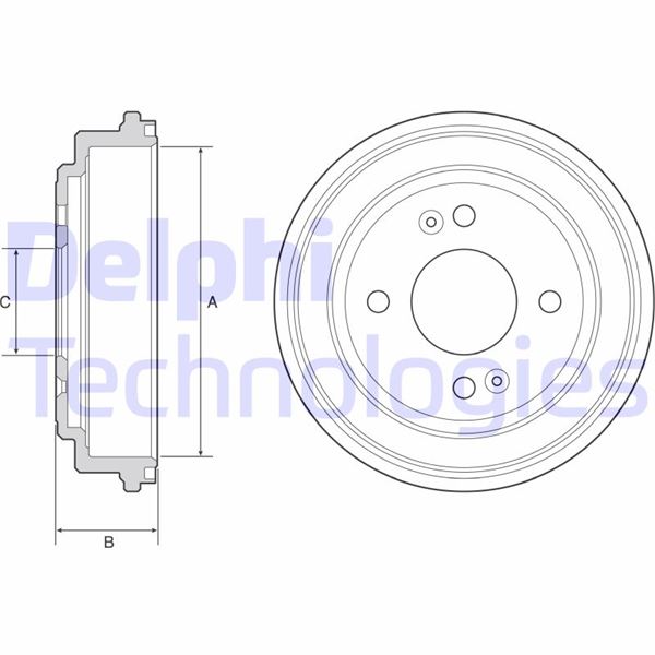 DELPHI BF551 Fren Sistemleri Fren Kampanası - HYUNDAI GETZ (TB) uyumlu
