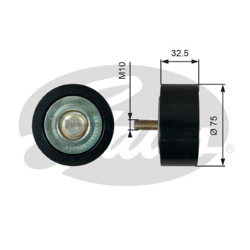 GATES T36739 Motor Yönlendirme & Kılavuz Makarası - DAF XG+ uyumlu