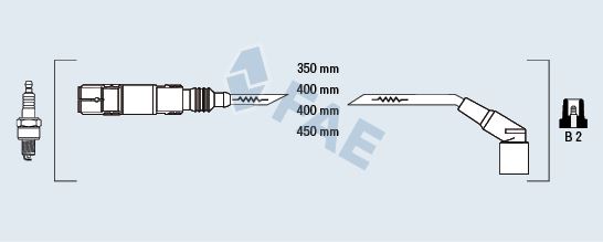 FAE 85955 Ateşleme Sistemi Ateşleme Kablosu - BMW 3 Cabrio (E36) uyumlu