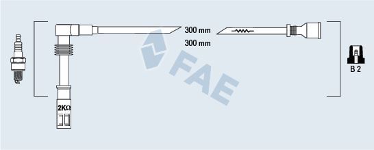 FAE 85682 Ateşleme Sistemi Ateşleme Kablosu - AUDI A4 B5 Avant (8D5) uyumlu