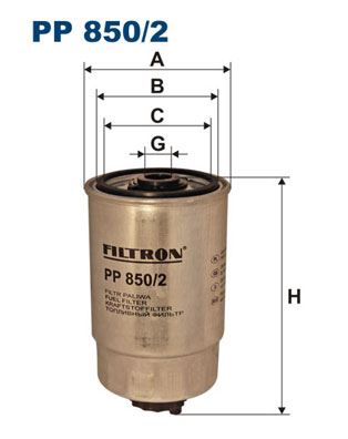 FILTRON PP 850/2 Yakıt Sistemi Yakıt Filtresi - VW PASSAT B5 (3B2) uyumlu