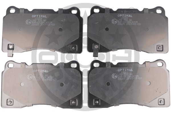 OPTIMAL BP-12169 Fren Sistemleri Fren Balatası - MITSUBISHI LANCER VII (CS_A, CT_A) uyumlu
