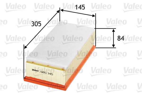 VALEO 585145 Motor Hava Filtresi - LEXUS IS II (_E2_) uyumlu