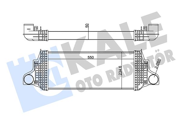 KALE OTO RADYATÖR 350910 Motor Turbo Radyatörü - MERCEDES-BENZ R-SERISI (W251, V251) uyumlu