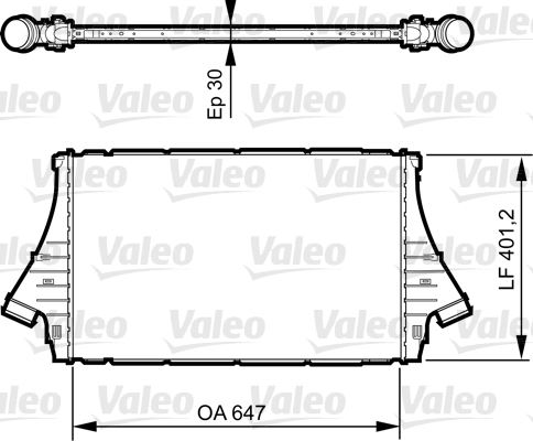 VALEO 818840 Motor Turbo Radyatörü - SAAB 9-3 Cabrio (YS3F) uyumlu