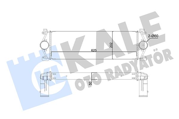 KALE OTO RADYATÖR 350835 Motor Turbo Radyatörü - RENAULT TRUCKS MASCOTT Platform şasi uyumlu