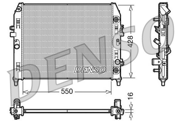 DENSO DRM44009 Soğutma Sistemi Su Soğutucu & Parçaları - MAZDA MX-5 III (NC) uyumlu