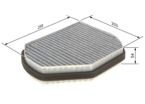 BOSCH 1 987 432 301 İklimlendirme Sistemi Polen Filtresi - MERCEDES-BENZ C-SERISI (W202) uyumlu