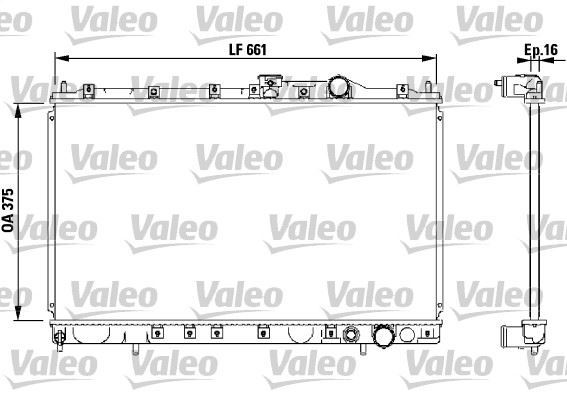 VALEO 732539 Soğutma Sistemi Su Soğutucu & Parçaları - MITSUBISHI GALANT VII (E5_A, E7_A, E8_A) uyumlu