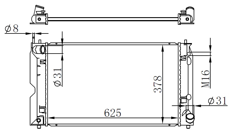 Su Radyatörü - BTO523026 Ürün Görseli