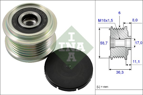 Schaeffler INA 535 0160 10 Elektrik Sistemi Alternatör - PEUGEOT BOXER Minibüs/Otobüs uyumlu