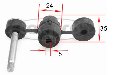 CORTECO 21652487 Süspansiyon Sistemi Stabilizatör - RENAULT MEGANE I (BA0/1_) uyumlu