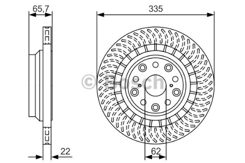 BOSCH 0 986 479 T35 Fren Sistemleri Fren Diski - LEXUS LS (_F4_) uyumlu