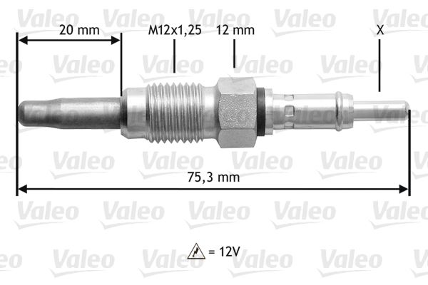VALEO 345181 Ateşleme Sistemi Kızdırma Bujisi - VW GOLF III (1H1) uyumlu