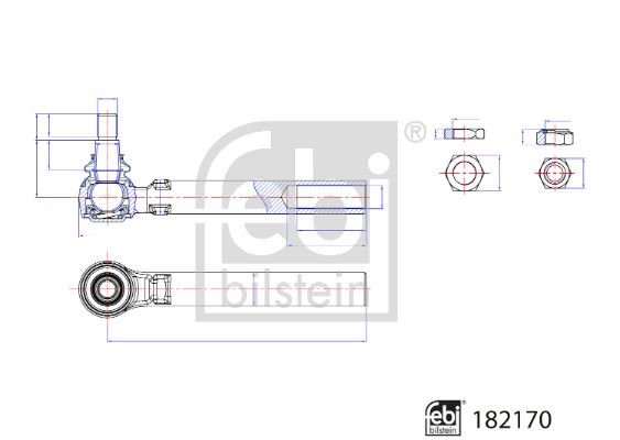 FEBI BILSTEIN 182170 Direksiyon Sistemi Mafsal