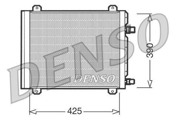 DENSO DCN23004 İklimlendirme Sistemi Klima Radyatörü - RENAULT TWINGO I (C06_) uyumlu