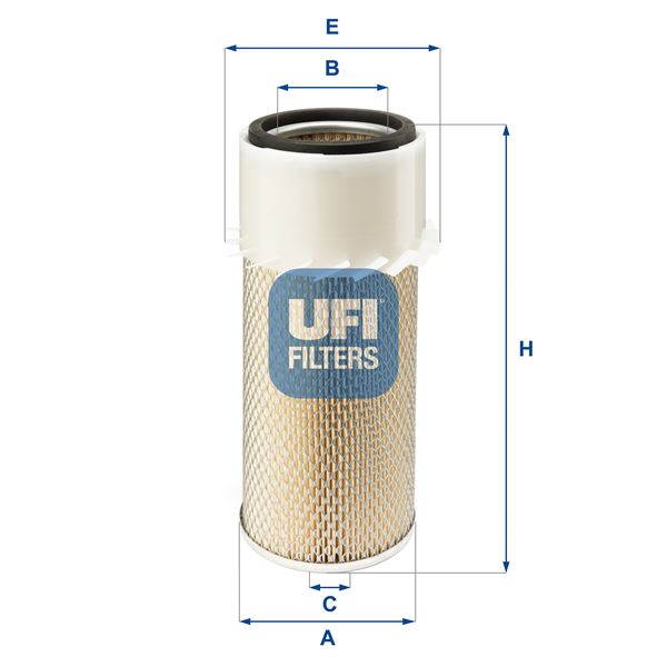 UFI 27.931.00 Motor Hava Filtresi - JOHN DEERE Series 2050 uyumlu