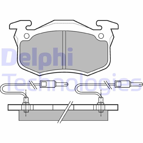 DELPHI LP491 Fren Sistemleri Fren Balatası - RENAULT SUPER 5 (B/C40_) uyumlu