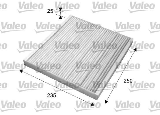 VALEO 715636 İklimlendirme Sistemi Polen Filtresi - FIAT PANDA (169_) uyumlu