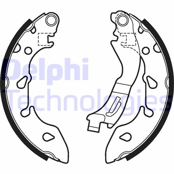 DELPHI LS2047 Fren Sistemleri Fren Pabucu - FIAT PANDA (169_) uyumlu