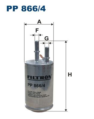 FILTRON PP 866/4 Yakıt Sistemi Yakıt Filtresi - VOLVO V60 I (155) uyumlu