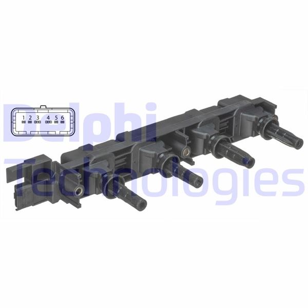 DELPHI GN10502-12B1 Ateşleme Sistemi Ateşleme Bobini - PEUGEOT 607 (9D, 9U) uyumlu