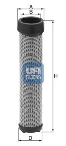 UFI 27.406.00 Motor Hava Filtresi - VOLVO FL II uyumlu
