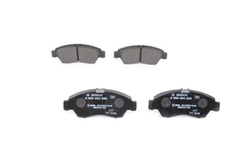 BOSCH 0 986 494 299 Fren Sistemleri Fren Balatası - HONDA CIVIC V Hatchback (EG, EH) uyumlu