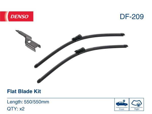 DENSO DF-209 Kaporta & Gövde Parçaları Cam Silecek Mekanizması - VW BEETLE (5C1, 5C2) uyumlu