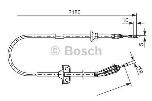 BOSCH 1 987 477 248 Fren Sistemleri Kollar & Halatlar & Çekiler - VOLVO XC90 I (275) uyumlu