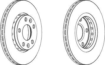 DELPHI BG4265T Fren Sistemleri Fren Diski - RENAULT MEGANE CC (EZ0/1_) uyumlu