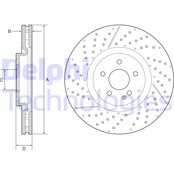 DELPHI BG9229C Fren Sistemleri Fren Diski - MERCEDES-BENZ CLA Coupe (C117) uyumlu