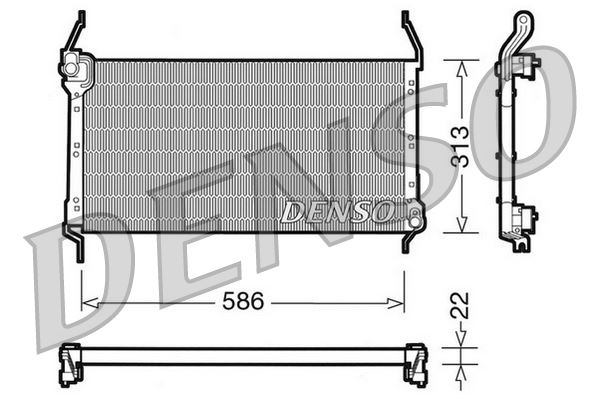 DENSO DCN09013 İklimlendirme Sistemi Klima Radyatörü - FIAT BRAVA (182_) uyumlu