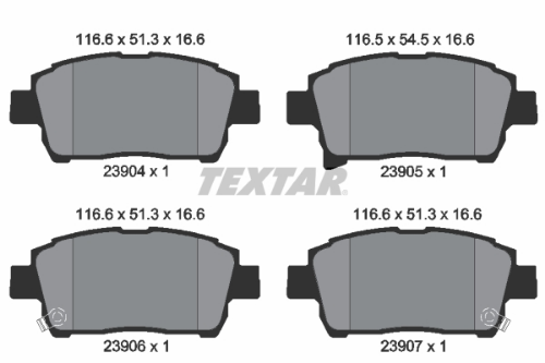 TEXTAR 2390401 Fren Sistemleri Fren Balatası - GEELY MK Sedan uyumlu