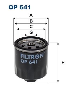 FILTRON OP 641 Motor Yağ Filtresi - VW POLO II (86C, 80) uyumlu