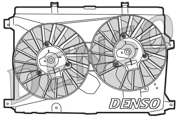 DENSO DER01015 Soğutma Sistemi Fan - ALFA ROMEO 159 (939_) uyumlu