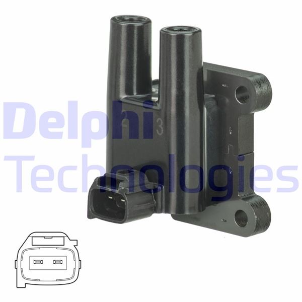 DELPHI GN11009-12B1 Ateşleme Sistemi Ateşleme Bobini - HYUNDAI ELANTRA III (XD) uyumlu