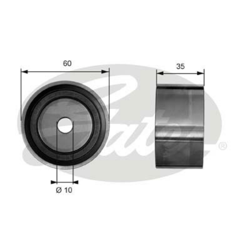 GATES T41040 Motor Yönlendirme & Kılavuz Makarası - HYUNDAI XG (XG) uyumlu