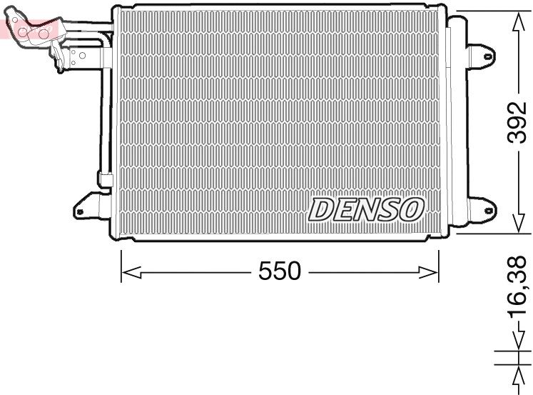 DENSO DCN32032 İklimlendirme Sistemi Klima Radyatörü - SEAT LEON (1P1) uyumlu
