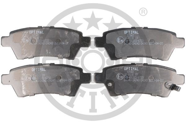 OPTIMAL BP-12347 Fren Sistemleri Fren Balatası - NISSAN NAVARA NP300 (D40) uyumlu