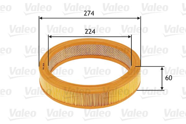 VALEO 585620 Motor Hava Filtresi - AUDI 50 (863) uyumlu