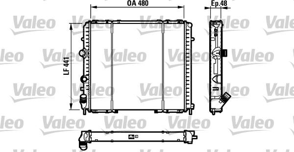 VALEO 732072 Soğutma Sistemi Su Soğutucu & Parçaları - RENAULT KANGOO (KC0/1_) uyumlu